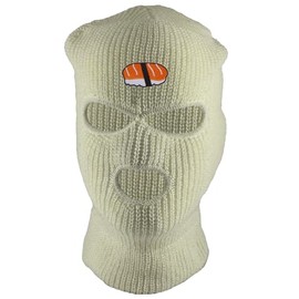 Gravity Threads Sushi Roll 3-Hole Ski Mask - White