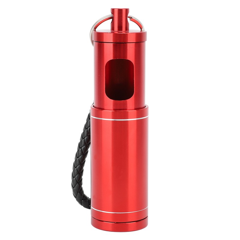 Portable Pocket Ashtray with Keychain Lanyard Retractable Circular Aluminium Alloy