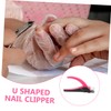 VICASKY Metal Nail Clipper U Shaped Fingernail Toenail Clipper Portable