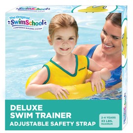 SwimSchool TOT Swim Trainer Vests for Toddlers Ages 2-4 – Boys/Girls – Multiple Colors/Styles – Learn to Swim Pool Floaties