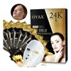 Mascarilla Facial Oro 24k Acido Hialuronico Reafirmante 10pz
