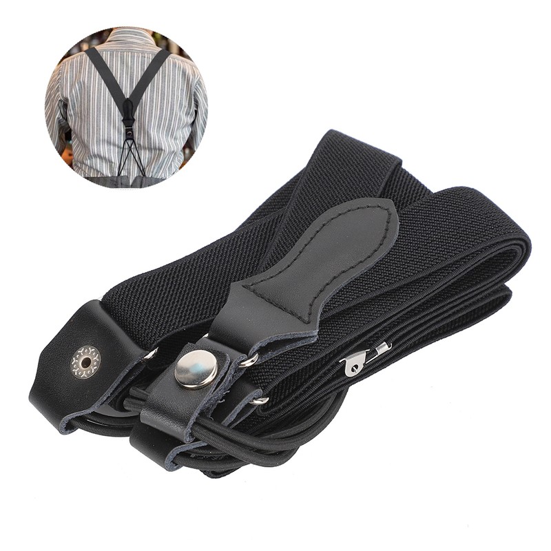 Y shaped Suspenders High Elastic British Gentleman Style Retro Retractable