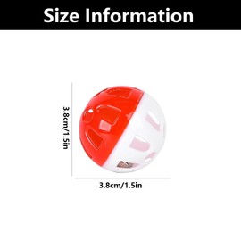 WQEDVN 12PCS Cat Ball Toy, Cat Balls for Indoor Cats, Cat Toys Balls, Toy Balls for Cats, Cat Toy Balls with Bell, For Indoor Play Activity Chase Training Kitten Toys (Randomly Colored)