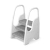 3-Step Stool with Handrails for Toddler and Kids, Standing Learning