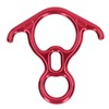 Descender Gear Aluminium Alloy 40KN Pulling Force Ox Horn Shaped