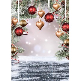 AIIKES 6X9FT Christmas Photo Backdrop Winter Snow Photo Background Christmas Photography backdrops Winter Party Banner 11-346