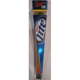 Miller Lite Vortex with Topper 13 1/2' Inch Draft Beer Tap Handle