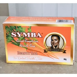 Original Symba Carrot Complexion Miracle Soap – 6 Pack (80g) Beauty Bar Radiant Skin, 80g
