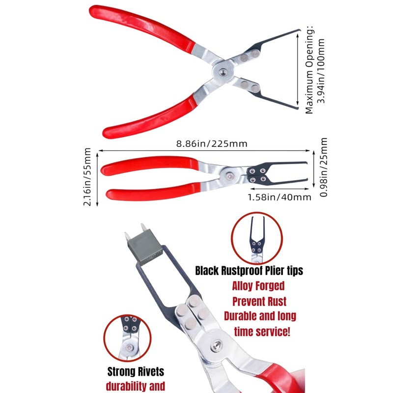 LZLINYJLONG Relay Puller Pliers, 4-Pack Relay Fuse Remover Tools, Automotive