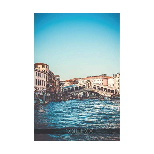 Notebook: Rialto bridge, Venice Italy canal [110 pages]: Rialto bridge,
