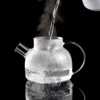 CnGlass Glass Teapot Stovetop Safe,20.3 oz Clear Tea pot with