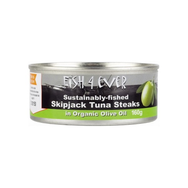 Fish 4 Ever Skipjack Tuna Chunks in Olive Oil 160g