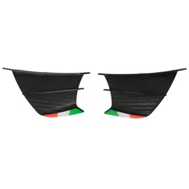 Spoiler per Alettone per Moto, 1 Paio di Spoiler per Kit di Alettone per Moto, Spoiler Laterali per Moto Winglet Adatto per 400 250 Z900 Z1000, per R1 R3 R25, per CBR650 (Stile in fibra di