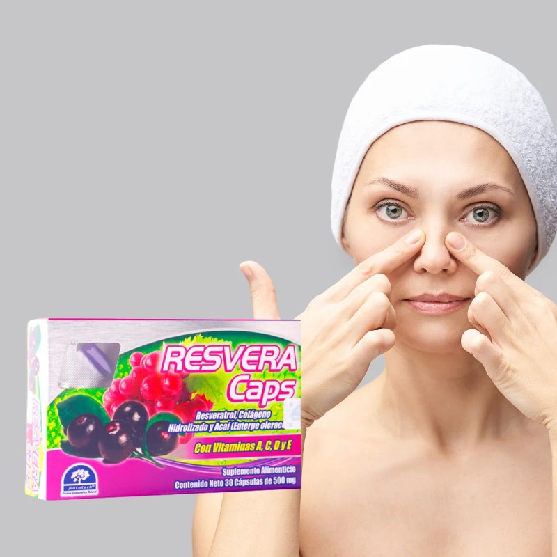 Resvera Caps Caja Con 30 Cpsulas De 500 Mg Natutech