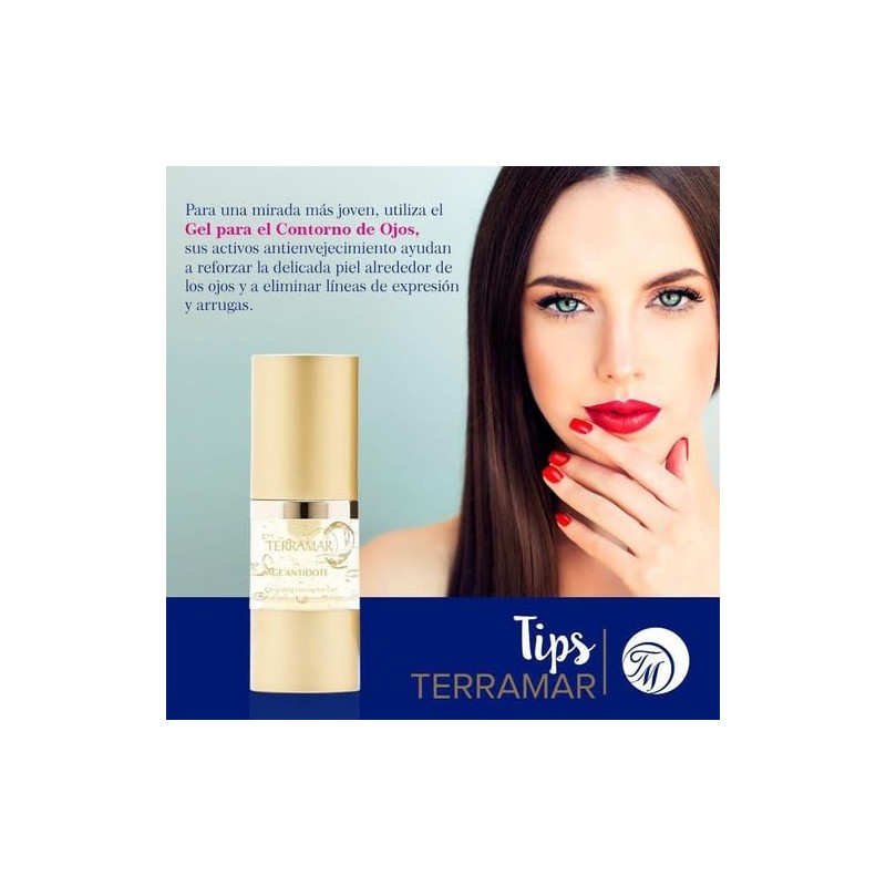 Gel para el contorno de ojos, reduce y previene bolsas,