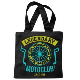 'Shoulder bag "Legendary Route 66 Motorcycle Moto Club 1968 Outdoor Motorcycle Chopper Gothic Motorcycle Skull Motorcycle Bike New Shopping Bag School Bags Gym Bag in Black