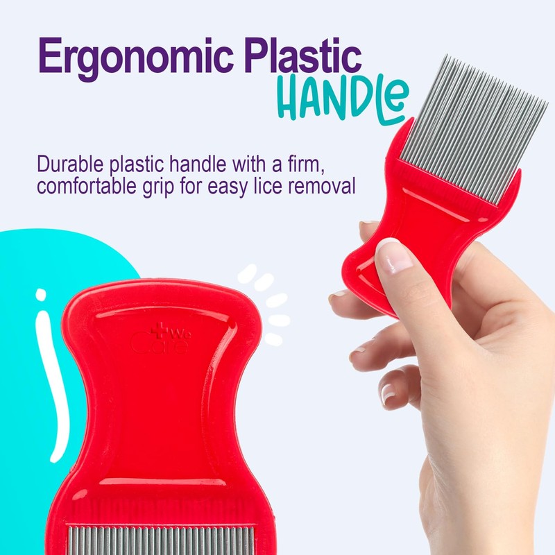 Dynarex WeCare ClearNit Lice and Nit Removal Combs with Plastic
