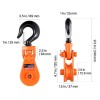 Heavy Duty 2 Ton Snatch Block Swivel Hook 3\" Sheave