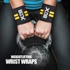 XN8 Weight Lifting Wrist Wraps With Thumb Loops Powerlifting Wrist