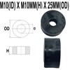M10 Black Nylon Wide Spacers Standoff Washers ID (internal Diameter)