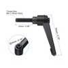 sourcing map 4pcs Clamping Lever Handles, M8 x 25mm Black