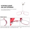 REAVEE 2 Pack Small Armless Reading Glasses for Men Women,