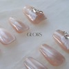 [GLORS] Purly Handmade Medium Ballerina Press on Nails | SCSbutterfly