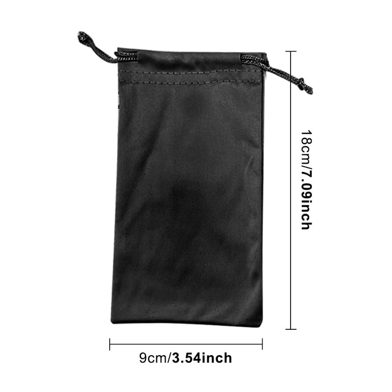 Mivanta 4pcs Microfiber Glasses Pouch Sunglasses Pouch Soft Drawstring Case