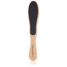 SILKLINE PROFESSIONAL Two-Sided Foot File with Oak Wood Handle, Full Size Single