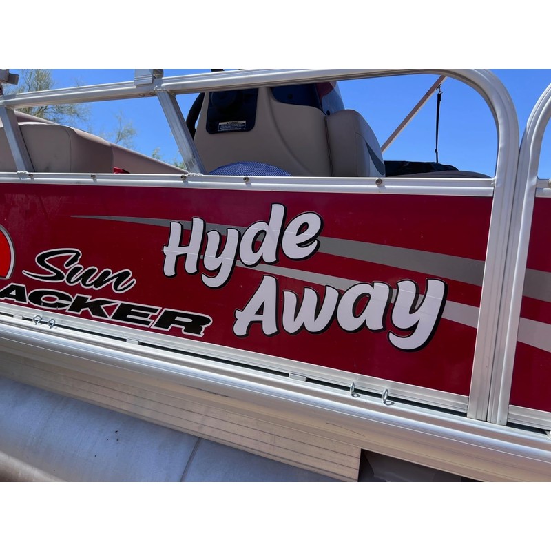Boat Name Decal/Custom Hull Graphic/Premium Marine Vinyl Lettering CTDP (Short
