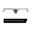 SaniteModar 2-in ABS Shower Drain Base can be Used with