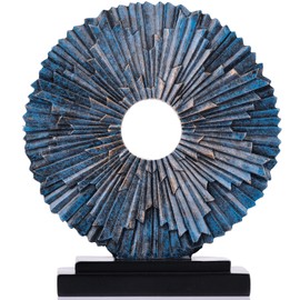 XMGZQ Modern Abstract Art Resin Statue Home Decoration,Blue Home Decor Accents,Ornaments for Living Room Dining Room Office Cabinet Shelves Table Center Pieces,Above Kitchen Cabinet Decor