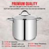 Bakken- Swiss Bakken-Swiss Deluxe 12-Quart Stainless Steel Stockpot w/Tempered Glass