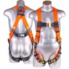 Palmer Safety Full Body Construction Harness 5pt Point Adjustment, Back
