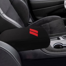 INTGET Car Center Console Armrest Cover for 2025 Dodge Durango Accessories 2021-2022 2023 2024 Leather Arm Rest Box Lid Cover Seat Protector (2021-2025, Neoprene)