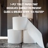 Scott Rapid-Dissolving Toilet Paper, 12 Double Rolls, Septic-Safe, Toilet Paper