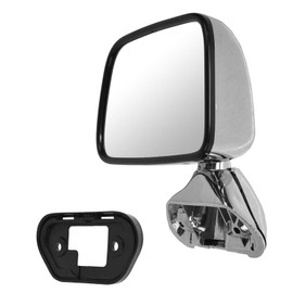TRQ Left Mirror with Chrome Cover Drivers Side Compatible with 1987-1988 Toyota 4Runner Pickup TO1320108