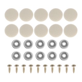 INFINAUTO Headliner Button Buckle Repair Clip, Car Roof Interior Ceiling Fixing Roof Snap Rivets Retainer Metal Gingham Beige, 10Pcs