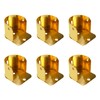 Coshar 6pcs Closet Rod Bracket Curtain Pole Sockets Flange Rod