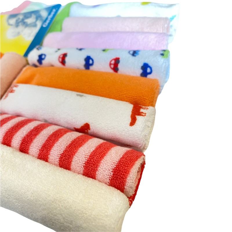 8x baby kids soft wash cloth bath feeding towel flannel