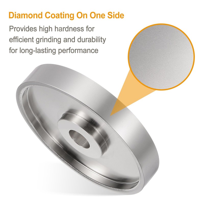 HARFINGTON Diamond Lapidary Wheel 6 Inch x 1 Inch Arbor
