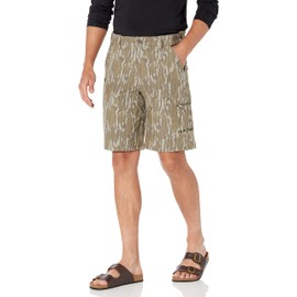 HUK Men's Standard Next Level 10.5" Quick-Drying Performance Fishing Shorts with UPF 30+ Sun Protection, Mossy Oak Bottomland-10.5", Medium