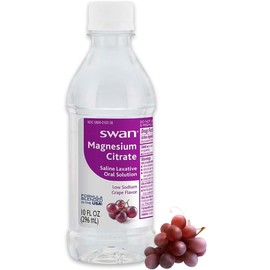 Deal Dave- “Card + Swan Solución Oral de Citrato de Magnesio 10 oz, Sabor a Uva