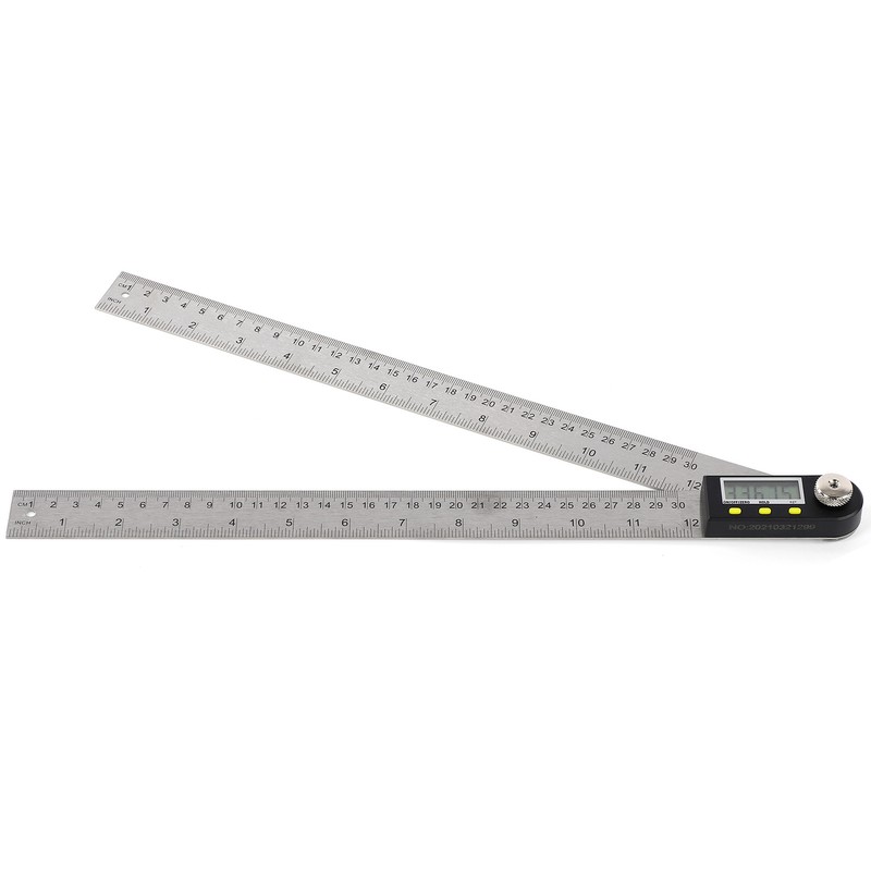 Digital Angle Finder LED Display Stainless Steel Metric Imperial 360°