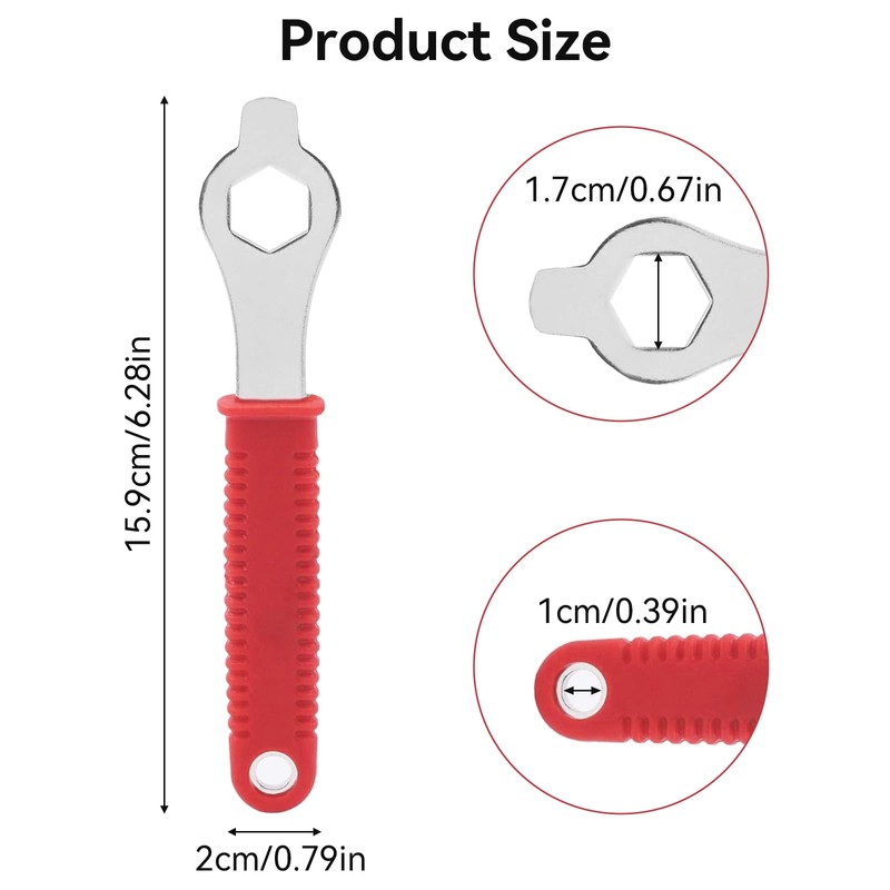 4Pcs Crank Removal Tool, Bike Crank Extractor and Bottom Bracket