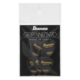 Ibanez Grip Wizard Series Sand Grip Pick [EXTRA HEAVY] 6 Pack Black PPA16XSGBK Yote Tear Drop