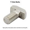 20 PCS M8 Thread T-Slot Drop-in Stud Sliding Screw Bolt,