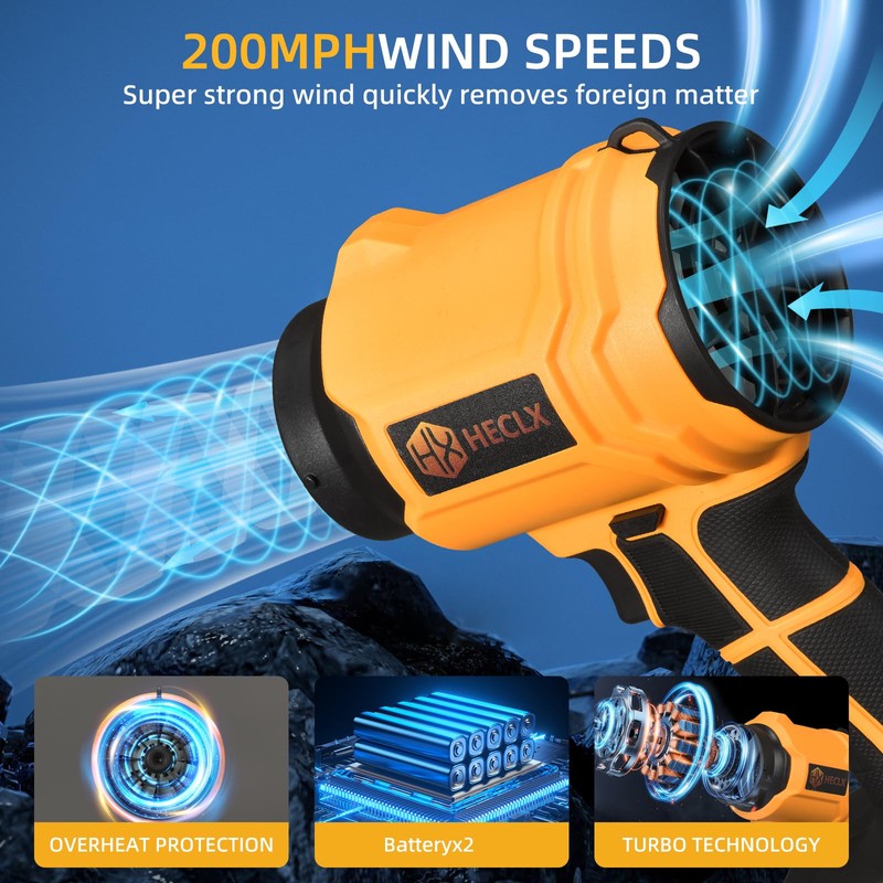 Leaf Blower Cordless,Handheld Leaf Blower with Battery and Charger,Handheld Leafs