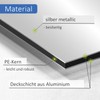 Aluminium Composite Panel Silver I Size: 30 x 20 cm