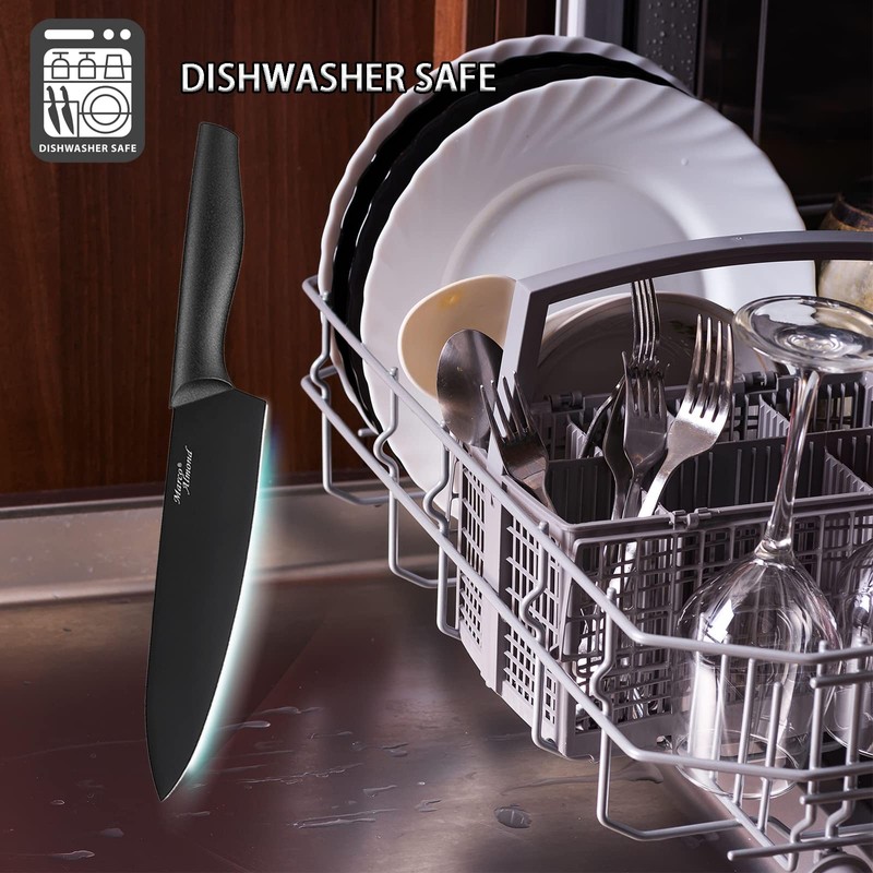 Kitchen Knife Set, KYA38 12-Piece Kitchen Knives Set with Covers,